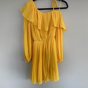 Endless Rose: yellow off the shoulder dress